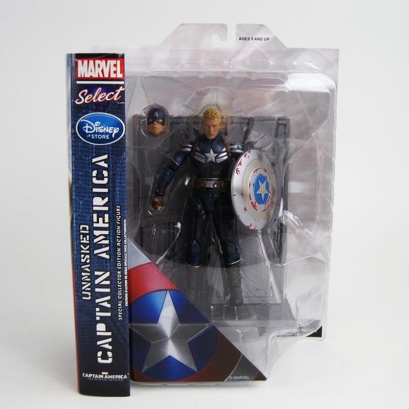 Captain America The Winter Soldier Exclusive Marvel Select Unmasked