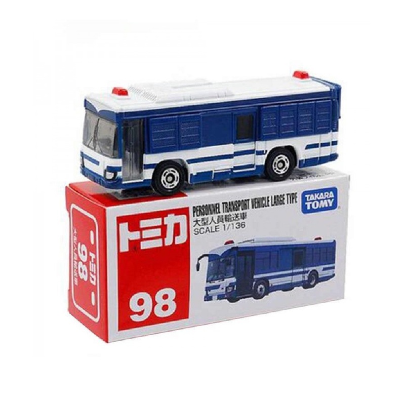 Tomica No.98 Personnel Transport Vehicle Large Type (Bus)- TAKARA TOMY -Diecast Scale Model Car - 1/136