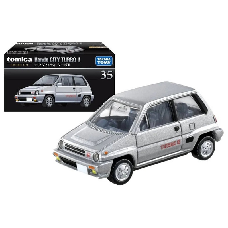 Tomica Premium 35 Honda City Turbo II- TAKARA TOMY -Diecast Scale Model Car