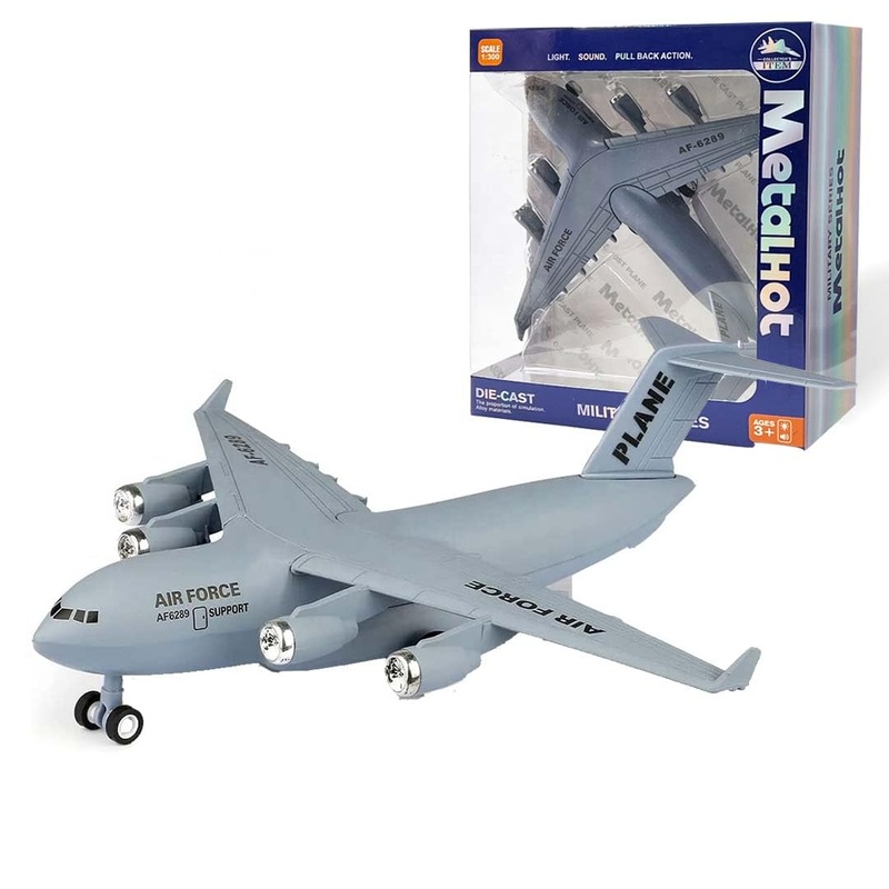 Airplane  1:300 Scale Heavy-Duty Military Cargo Aircraft Model  Die-Cast Transport Jet Collectible (C17 Type)