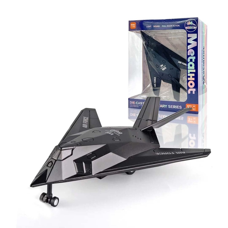 Airplane: 1:400 Scale Stealth Attack Jet Model  Premium Die-Cast Collectible Plane (V22 Type)
