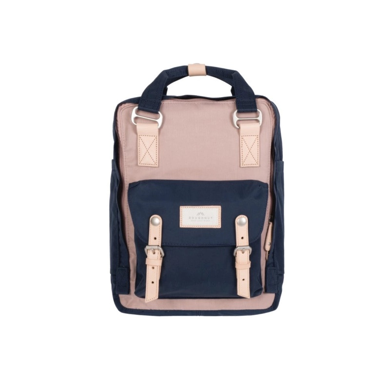Doughnut Macaroon Backpack  Light Pink x Navy (D010-8969-F) | 16L Stylish Water-Resistant Bag