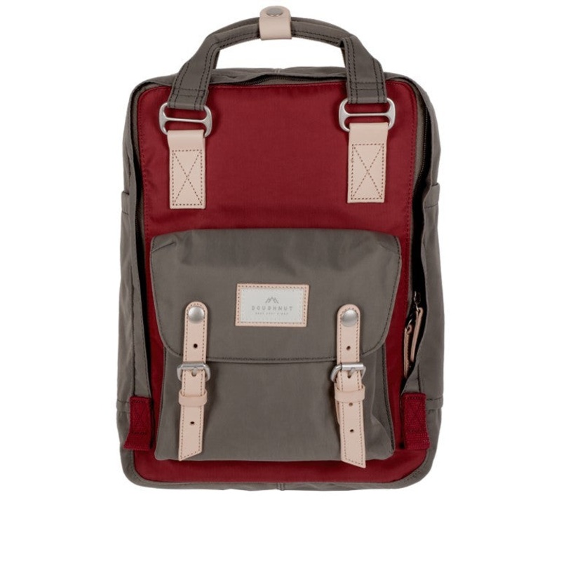 Doughnut Macaroon Bicolor Backpack  Wine Grey (D010-9706-F) | 16L Water-Resistant Rucksack