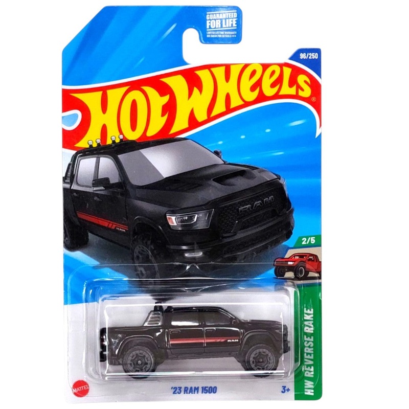 Hot Wheels '23 Ram 1500 Black  HW Reverse Rake Series | HYY54 | 2025| Die-Cast Model for Kids