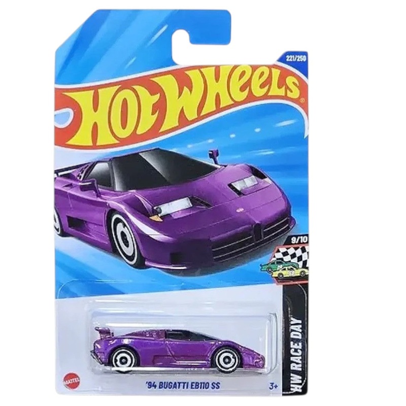 Hot Wheels '94 Bugatti EB110 SS  HW Race Day Series  1:64 Scale Die-Cast Supercar