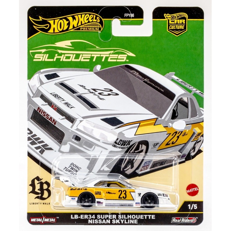 Hot Wheels Premium Car Culture LB-ER34 Super Silhouette Nissan Skyline