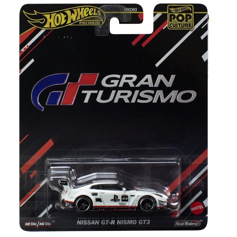 Hot Wheels Premium Nissan GT-R GT3 Toy Car, Truck or Van, 1:64 Scale