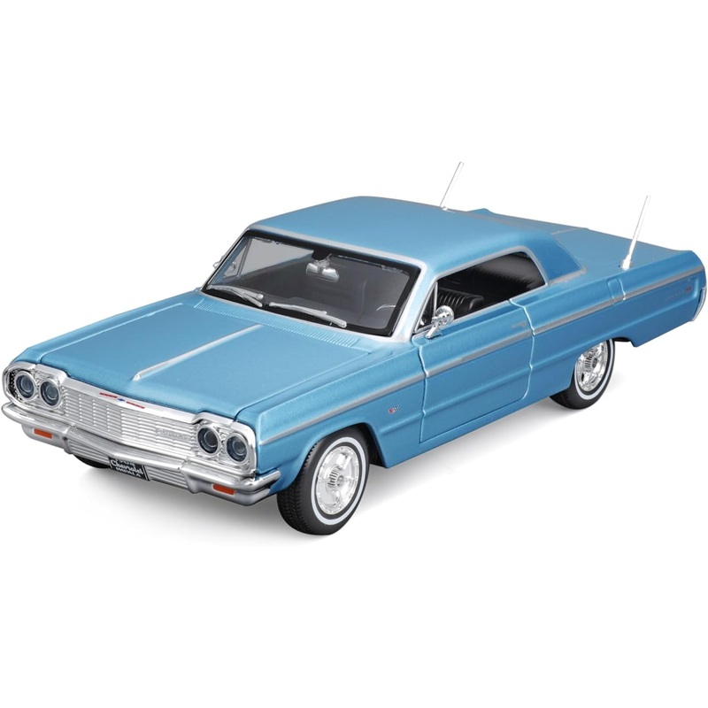 Maisto 1:24 Scale Die-Cast Model  1964 Chevrolet Impala SS (Blue) | Classic American Muscle Car Replica