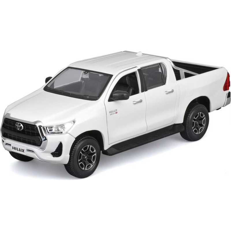 Maisto 1:24 Scale DieCast Model  Toyota Hilux Pickup Truck (White)