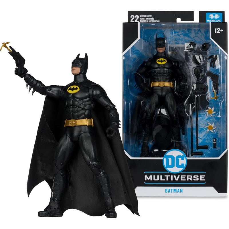 McFarlane Toys  DC Multiverse Batman (1989 Movie) 7" Action Figure  22 Points of Articulation, Accessories Included