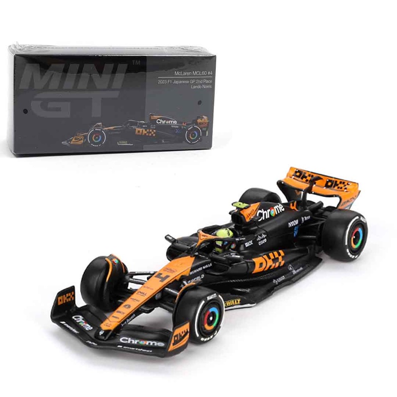 MINI GT McLaren MCL60 #4  Lando Norris  2023 F1 Japanese GP 2nd Place  Lando Norris