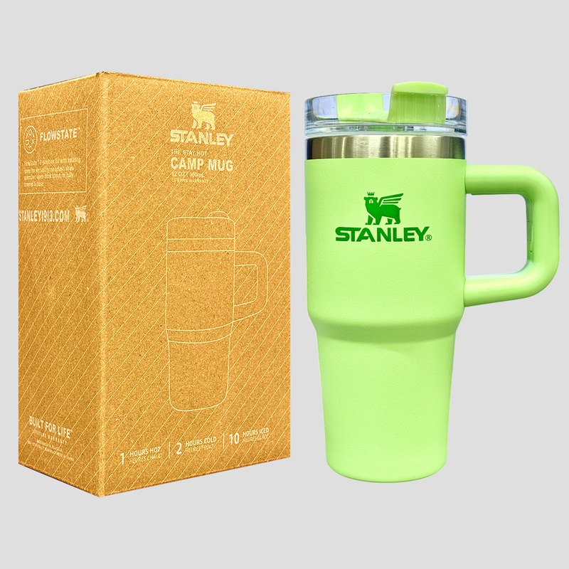 Stanley Quencher H2.0 The Stay Hot Tumbler 14 OZ | 360 ML (LGreen)