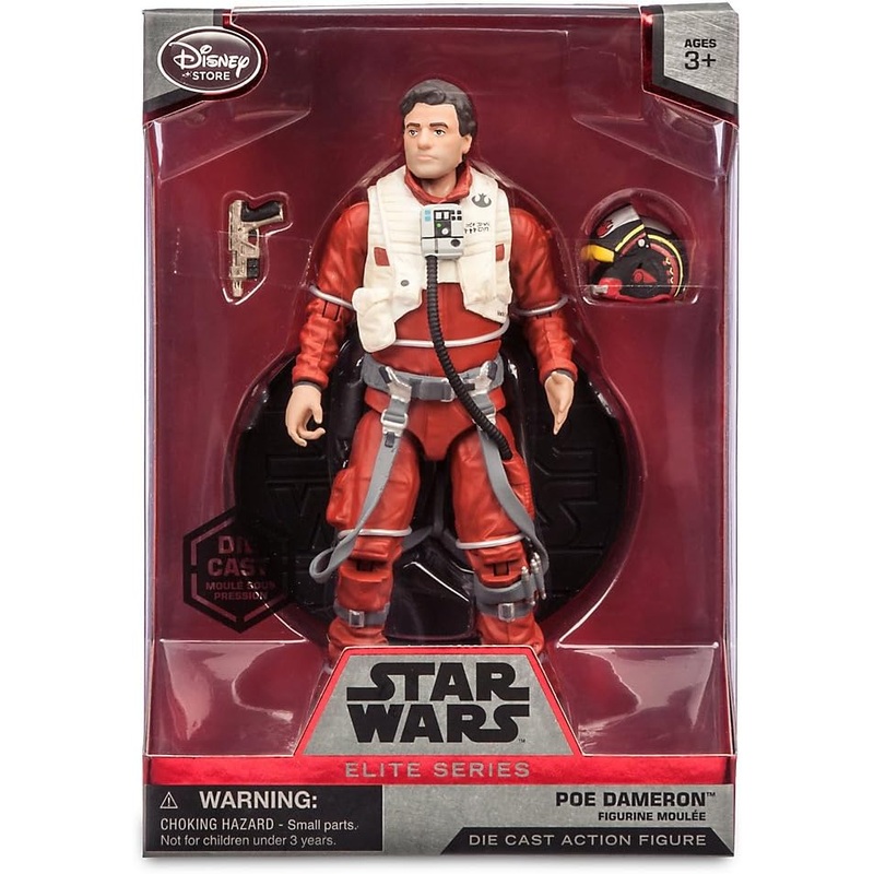 Star Wars Force Awakens Disney Store Poe Dameron Elite Series Die Cast Action Figure