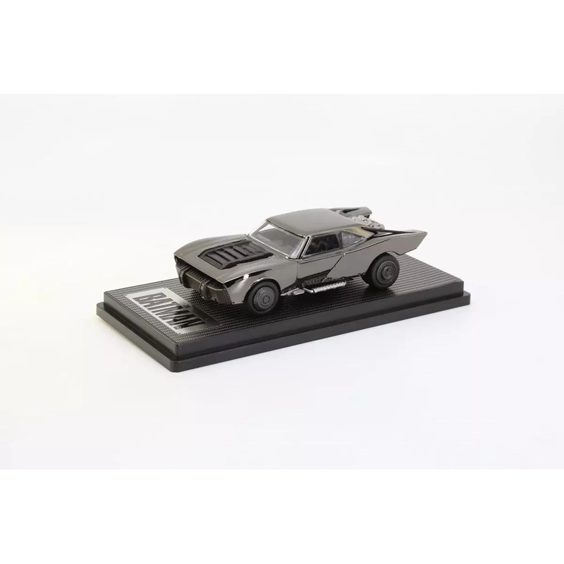 AWESOMEISM 1/64 Die-cast The Batman 2022 Batmoible (without lightings - Black Chrome)