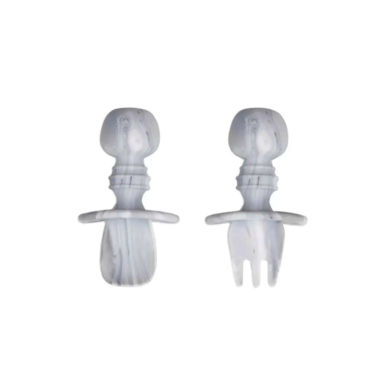 Bumkins Silicone Chewtensils Marble for Toddlers
