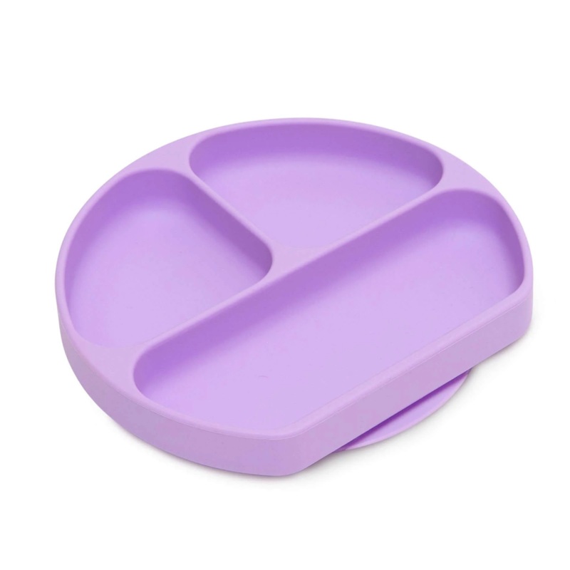 Bumkins Silicone Grip Dish lilac for Toddlers