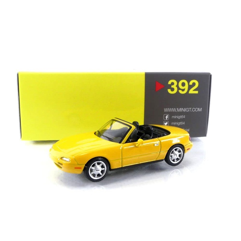 MINI GT - 392 - Mazda Miata MX-5 (NA) Sunburst Yellow 1/64 Diecast Model Car MGT00392