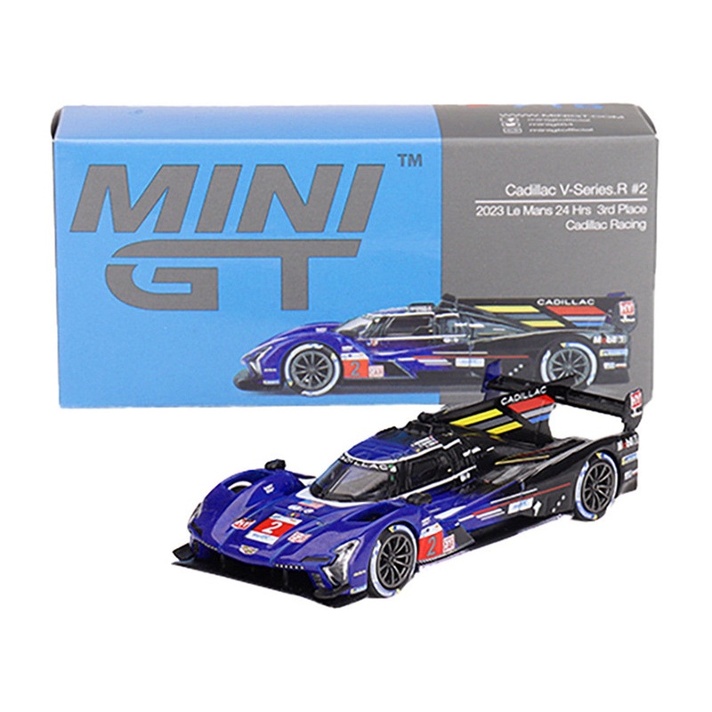 Mini GT Cadillac V-Series.R #2 Cadillac Racing 2023 Le Mans 24 Hrs 3rd Place Diecast Car Model 1/64