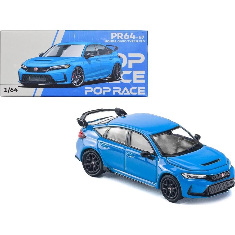 POPRACE 1/64 HONDA CIVIC FL5 BOOST BLUE PEARL