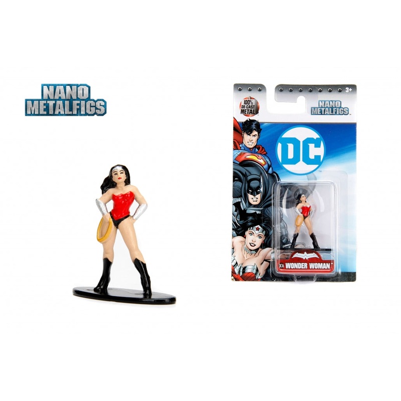 Wonder Woman DC16 Doll - DC - Nano Metalfigs 2 Inch - Jada Toys