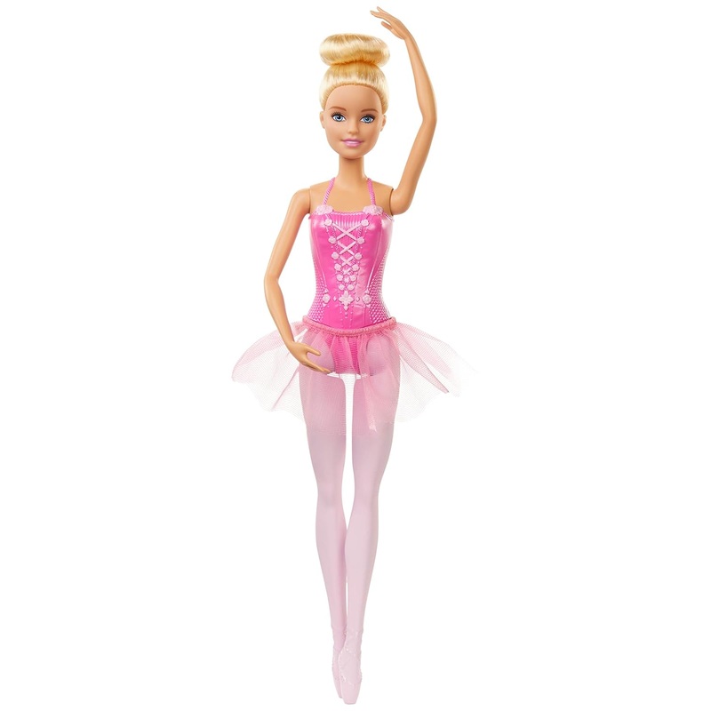 Barbie Ballerina Doll with Ballerina Outfit, Tutu, Sculpted Toe Shoes and Ballet-Posed Arms for Ages 3 and Up