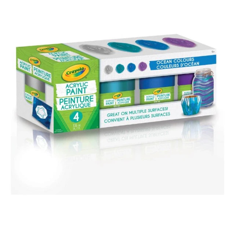 Crayola Acrylic Paint Ocean Colours 4 Count Regular price