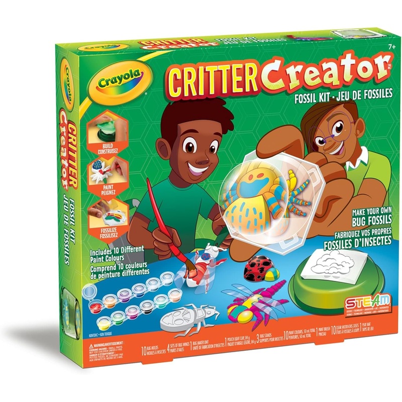 CRAYOLA! Critter Creator Metallic Bug Fossil