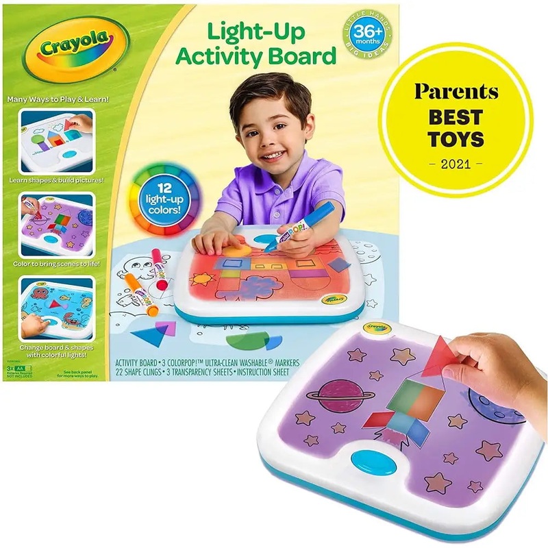 Crayola Light Up Activity Board, Educational Toy for Kids for Age 3-6 Years