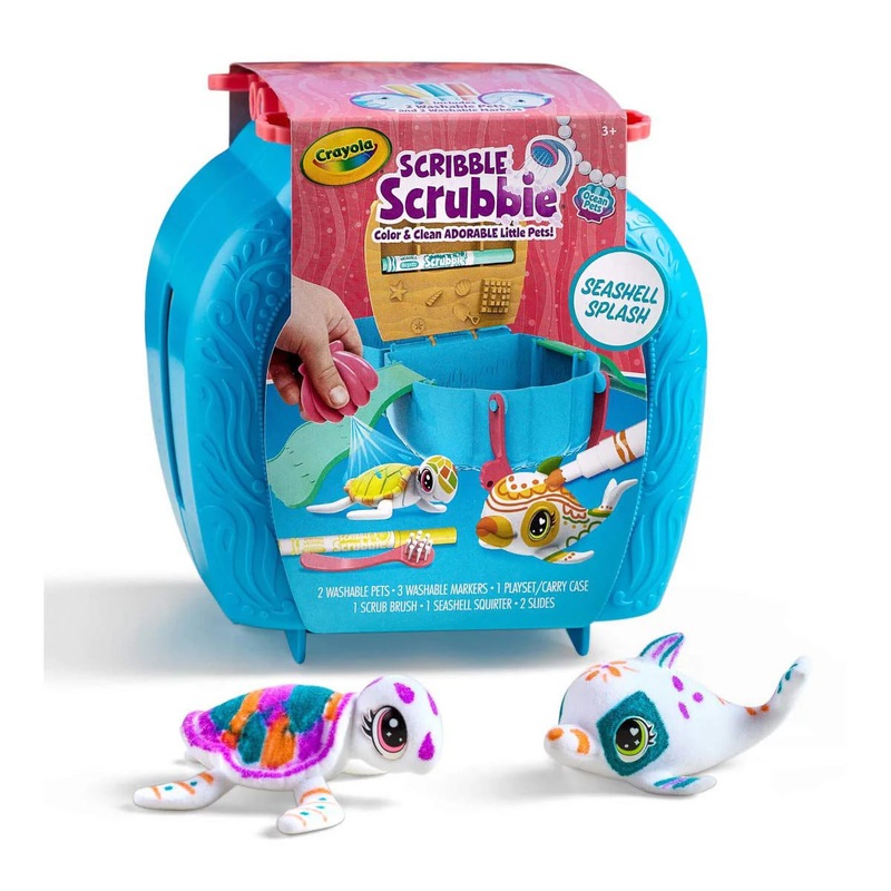 Crayola Scribble Scrubbie Pets Seashell Splash Playset