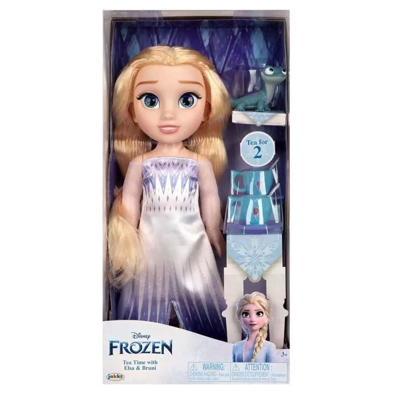 Disney Frozen - Frosty Elegance: Tea Time with Elsa & Bruni Dolls Set Age 3+