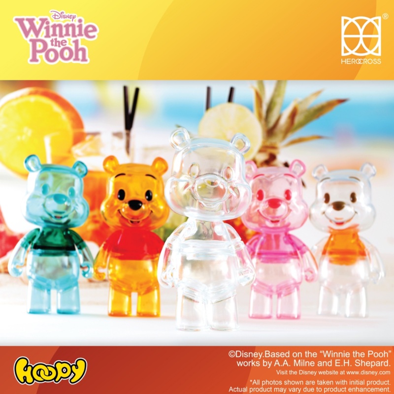 Disney! Winnie the Pooh - Transparent Bear Shaped Hoopy- Herocross ToyCFS#001 SE 6 inch