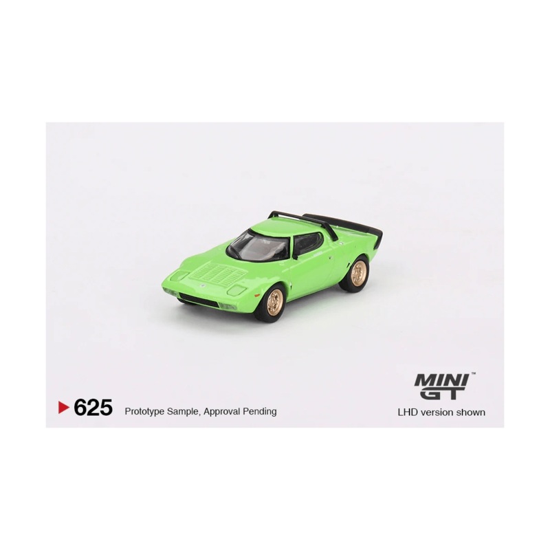 Mini GT 625 Lancia Stratos HF Stradale in Verde Chiaro LHD - A Timeless Model Car