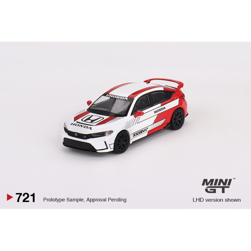 Mini GT Honda Civic Type R 2 (2023) Pace Car - White Edition
