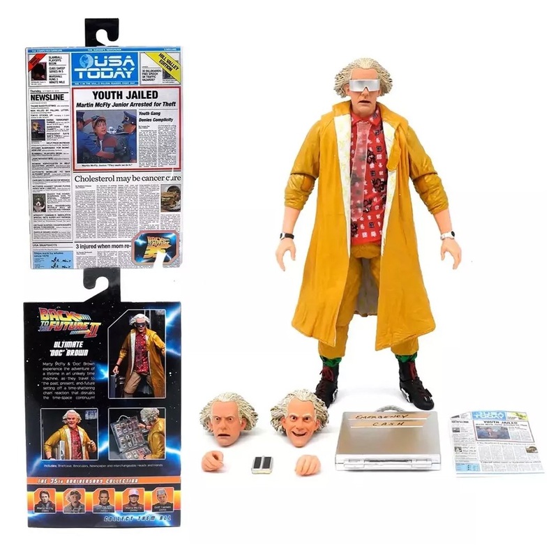 NECA Back to The Future Part 2 - 7" Scale Action Figure - Ultimate Doc Brown (2015)