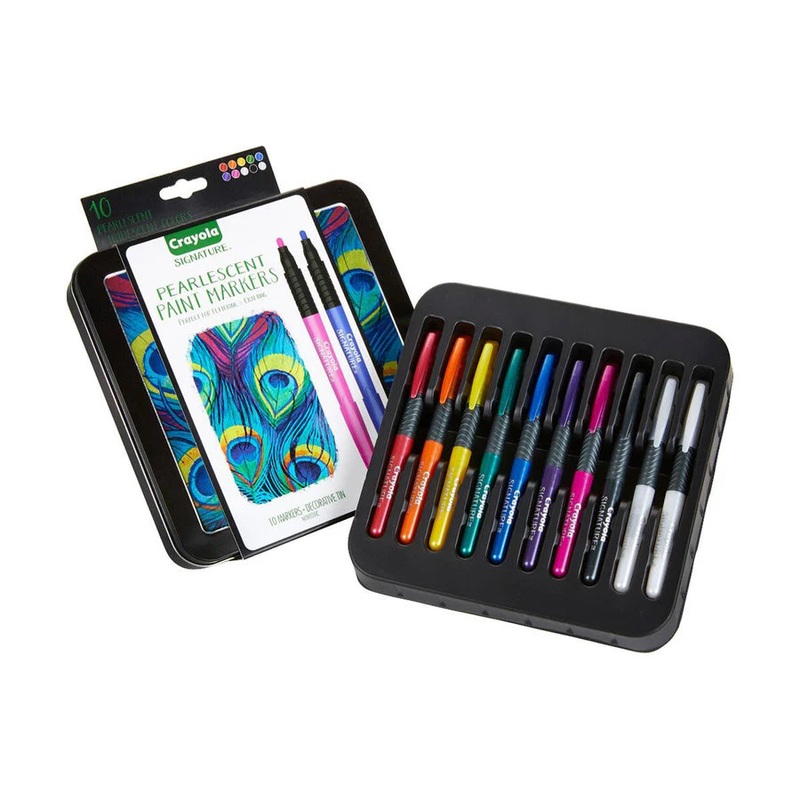 Signature Pearlescent Paint Markers - 10 Count | Crayola