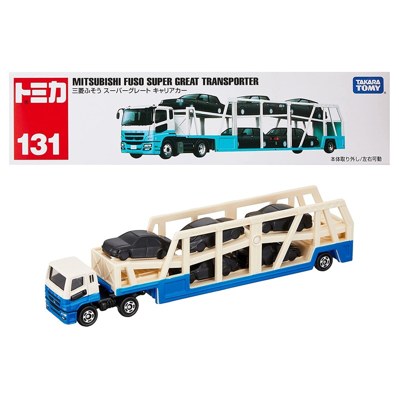 Takara Tomy Tomica 131 Mitsubishi Fuso Super Great Transporter Diecast