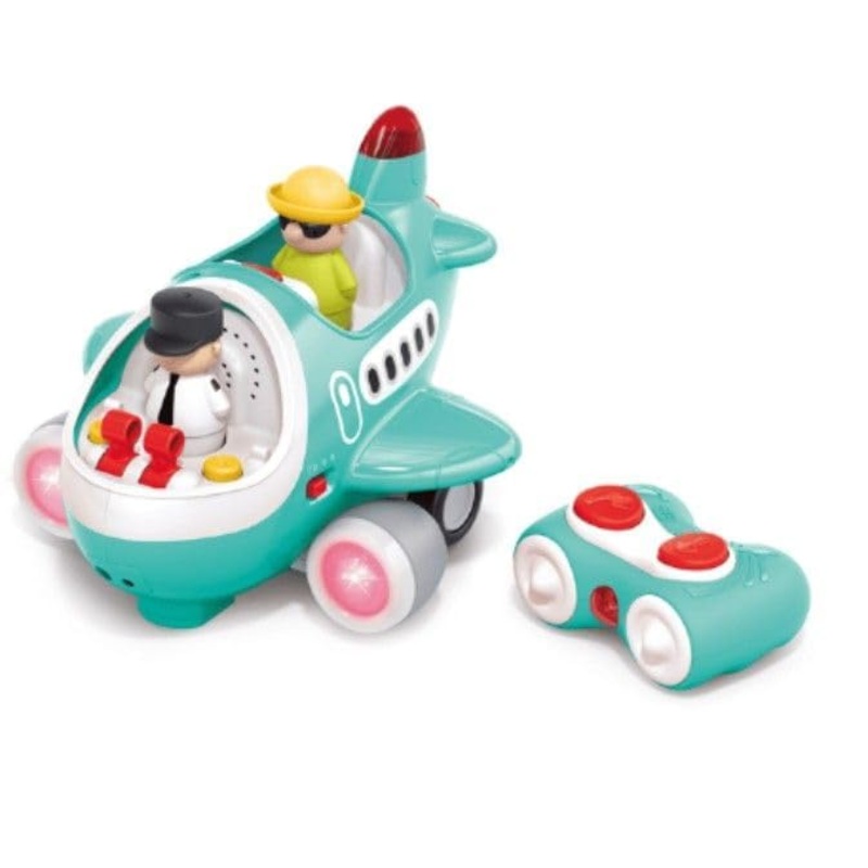 Control Airplane for Kids, with Remote Control Mode or Automatic Mode for Toddlers Musical with Lights, Electronic Moving Aeroplane, for Kids Age 18M+