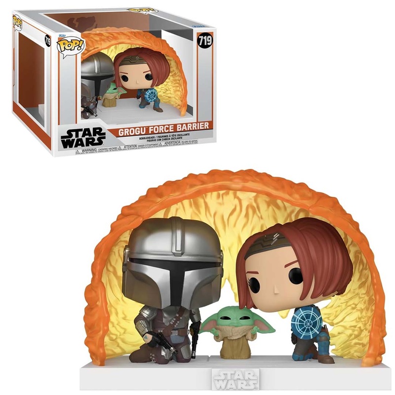 Funko Pop! Moments: The Mandalorian - Barrera de la Fuerza Grogu Collectible Action Figure