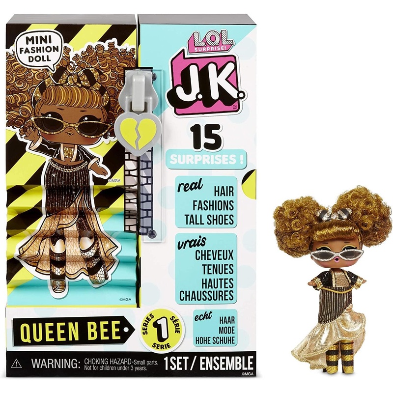 L*O*L. Surprise! O.M.G. Fashion Doll with More Surprises for Kids Age 3+ (J.K Dolls - Queen BEE)