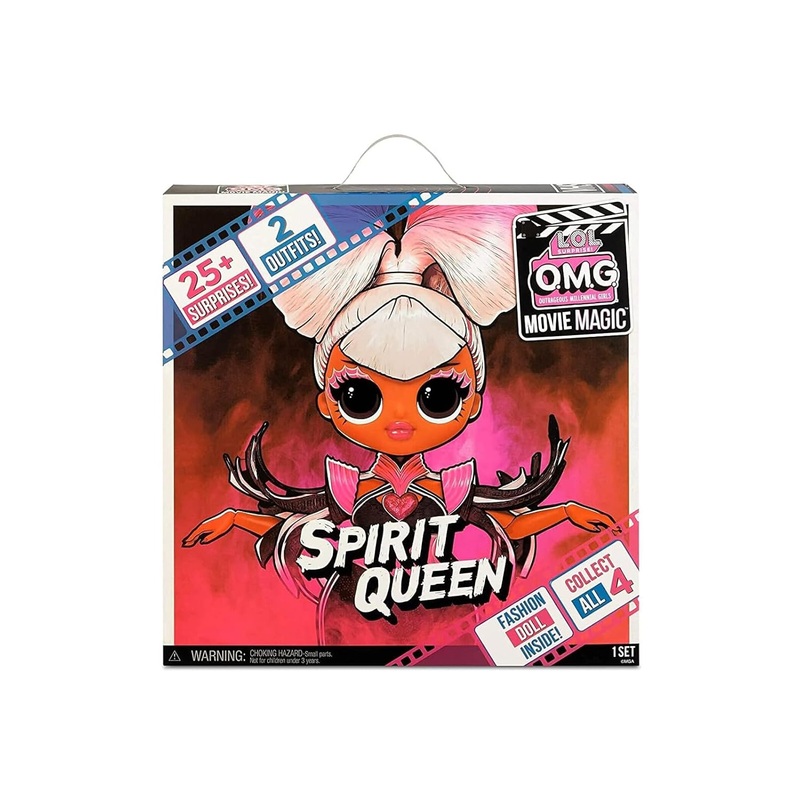 L.O.L. Surprise! OMG Movie Magic Spirit Queen Fashion Doll with 25 Surprises Including 2 Outfits, 3D Glasses, Accessories and Reusable Playset Gift for Kids, Toys for Girls Boys Ages 4 5 6 7+ Years