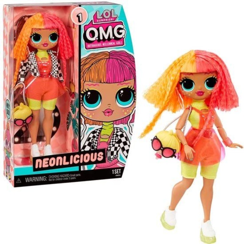LOL Surprise! OMG Fashion Doll Great Gift for Kids Ages 4+ (NEONLICIOUS)
