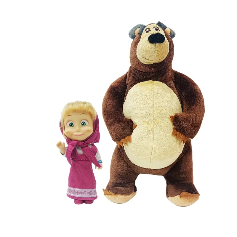 Masha And The Bear Simba Set Plush Bear, Doll, Small Multicolour, 3Y+