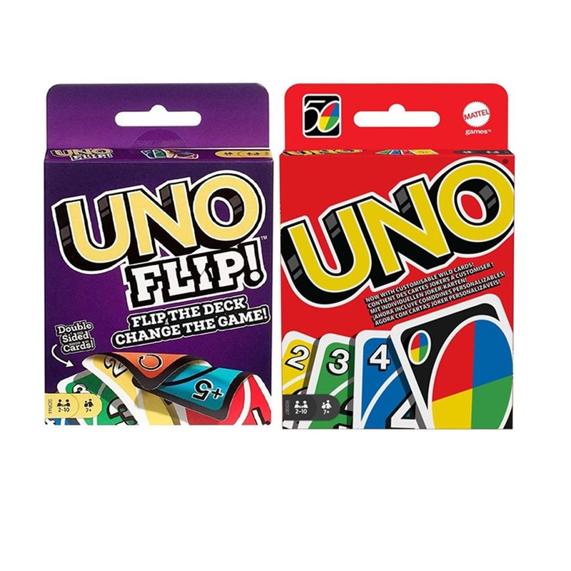 Mattel Games Uno 50th Anniversary and Uno Flip 2-Pack