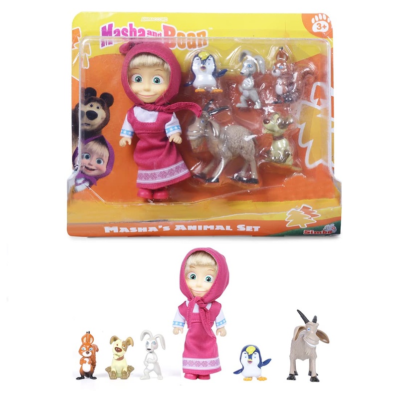 Simba Masha'S Animal Set Multicolour 3Y+