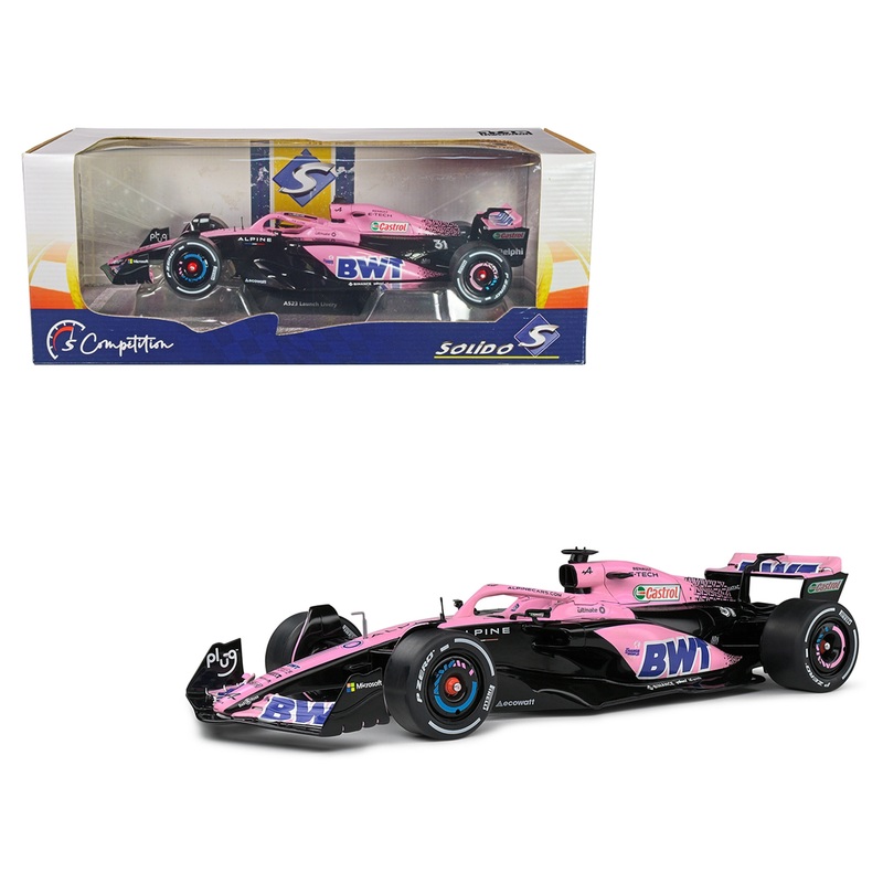 Solido 1:18 2023 Alpine A523 Presentation Version  Pink Edition  Competition