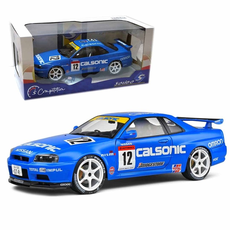Solido 1:18 Nissan GT-R R34 #12 Calsonic Tribute