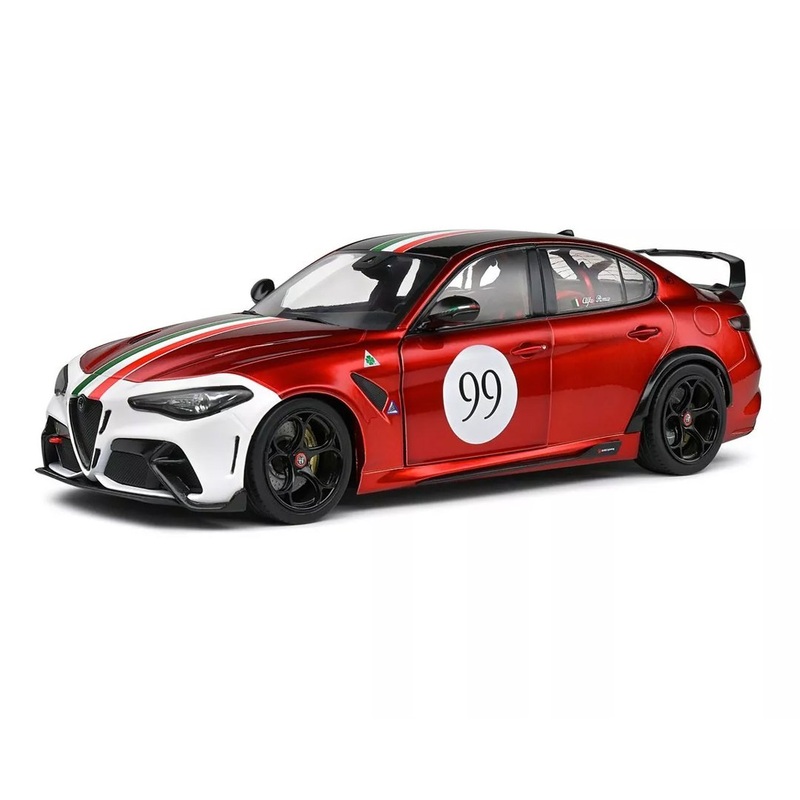 Solido 1:18 scale Alfa Romeo Giulia GTA-M Tricolore Mugello 1969 Livery Red 2022