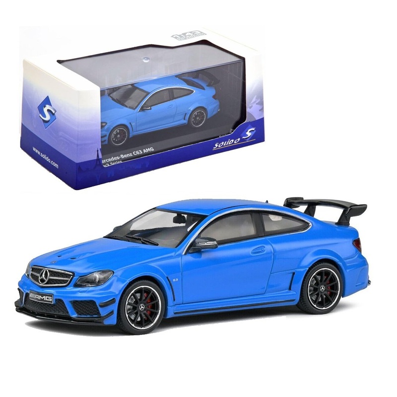 Solido 2012 Mercedes Benz C63 AMG C-Class Black Series Light French Blue