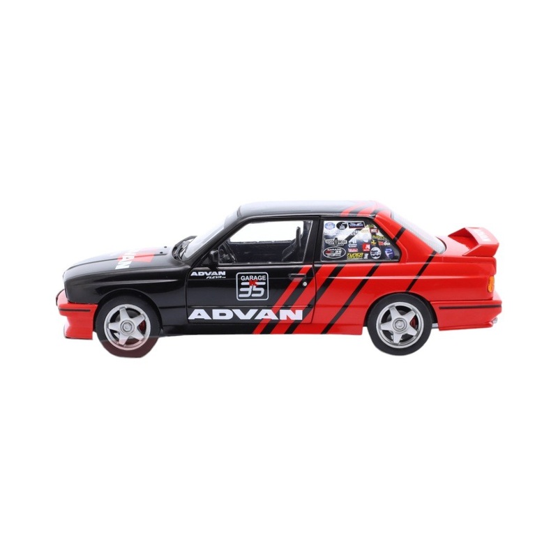 Solido! BMW E30 M3 ADVAN Drift 1990 Black / Red Scale 1:18 Solido Car Model