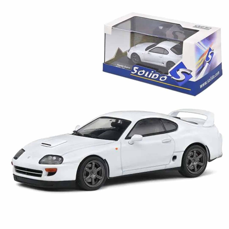 Solido S4314001 1:43 Scale Toyota Supra MK-IV 2JZ  White | Diecast Collectible Model Car